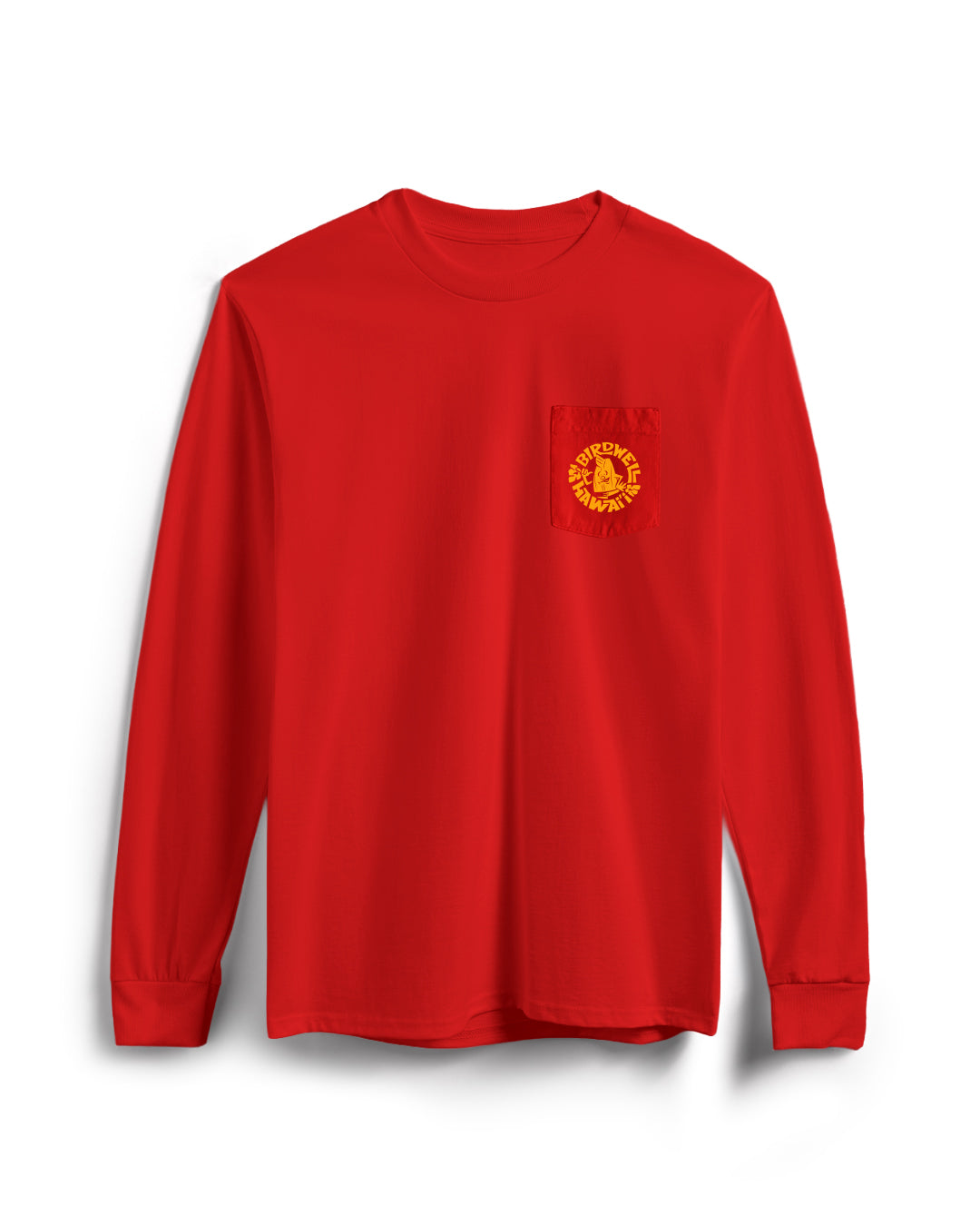 Shaka Long Sleeve Pocket T-Shirt - Tomato – Birdwell