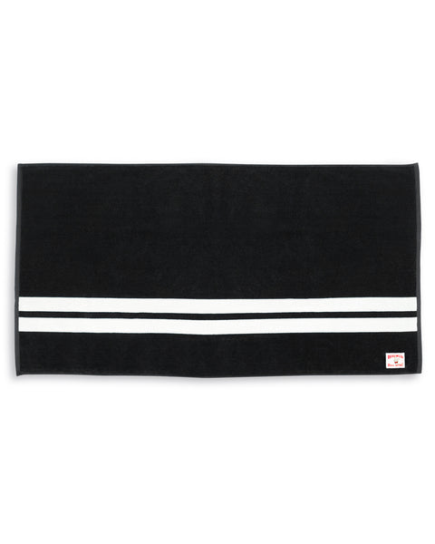 Comp Stripe Beach Towel - Black/White