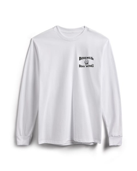 License Plate Long Sleeve T-Shirt - White