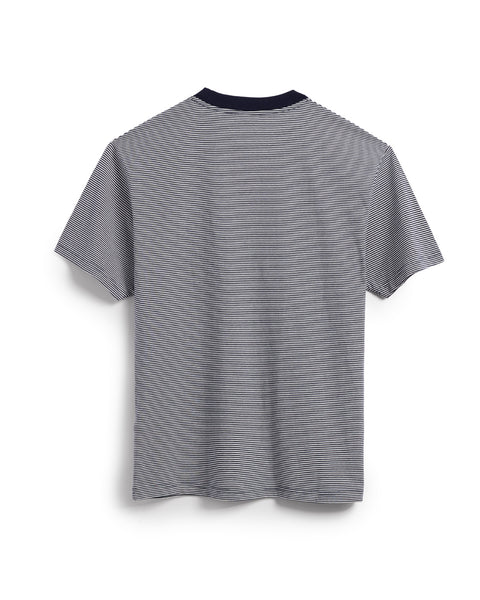 Lowers Yarn-Dyed Knit Shirt - Navy