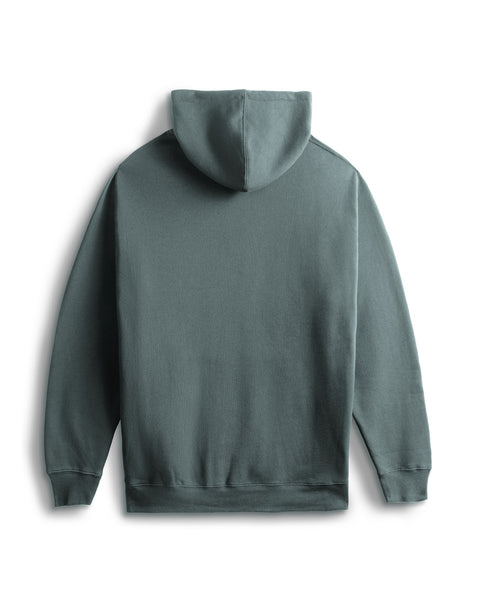 Atlantic Blue hoodie on a white background