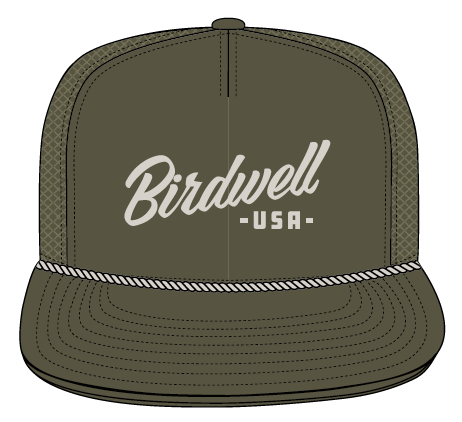 Script Twill Trucker - Olive/Bone