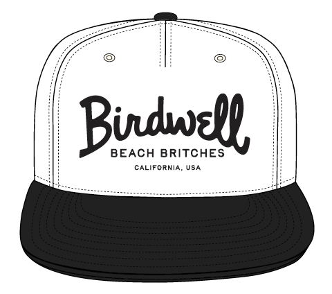 Big Arc Twill Snapback - White/Black