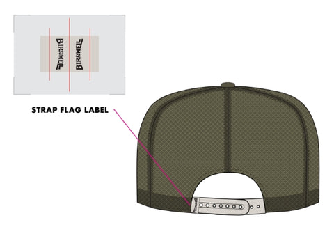 Script Twill Trucker - Olive/Bone
