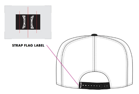 Big Arc Twill Snapback - White/Black