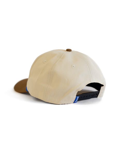 Script Twill Snapback - Bone/Brown