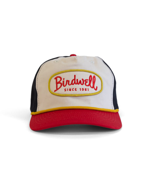 Potato Patch Twill Snapback - Bone/Red/Black