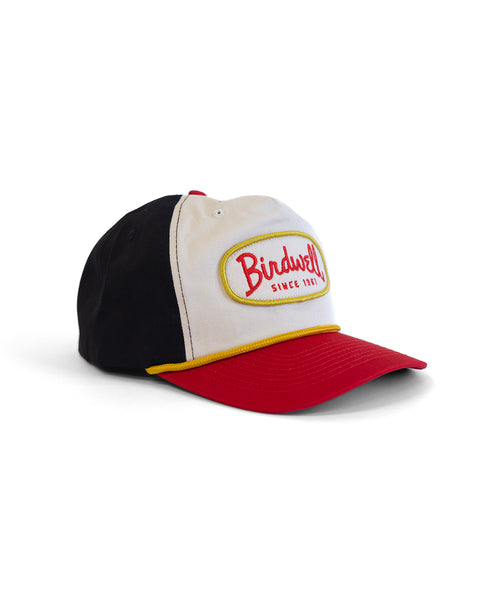 Potato Patch Twill Snapback - Bone/Red/Black