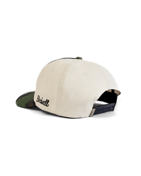 Big B Twill Snapback - Woodland Camo