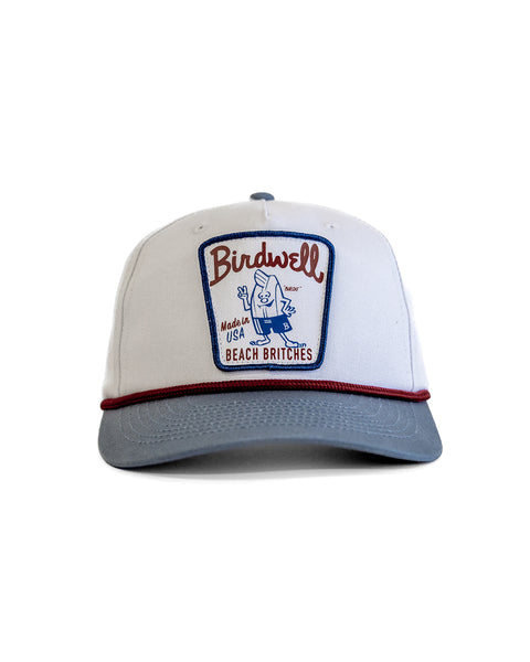 Milkman Twill Snapback - White/Federal Blue