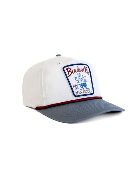 Milkman Twill Snapback - White/Federal Blue