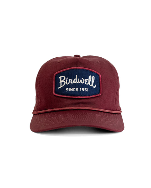 Shield Twill Snapback - Burgundy