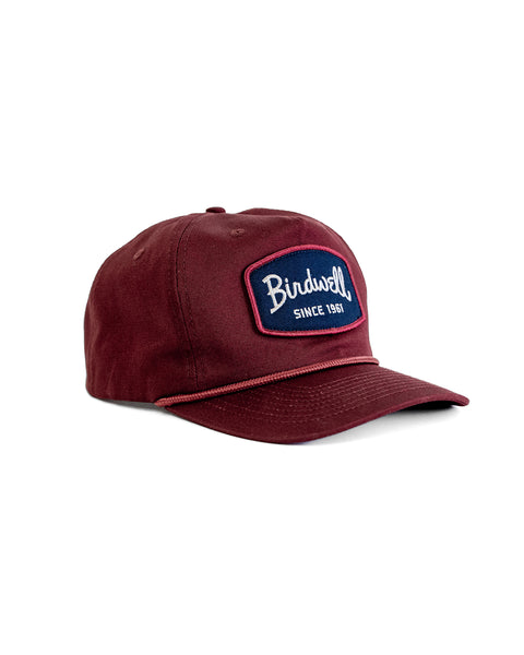Shield Twill Snapback - Burgundy