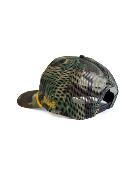 Big Birdie Twill Trucker - Woodland Camo