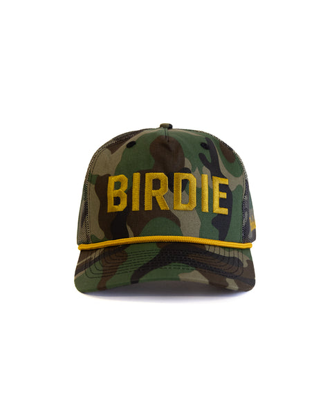 Big Birdie Twill Trucker - Woodland Camo