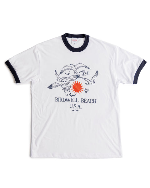 Tourist Ringer T-Shirt - Navy/White
