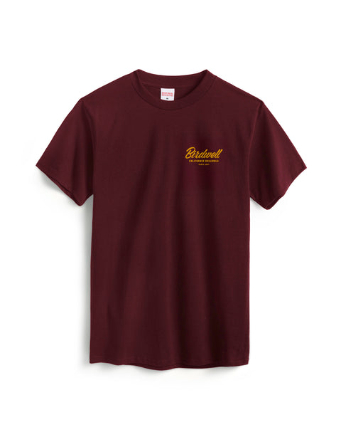 Daydreamin Birdie T-Shirt - Burgundy