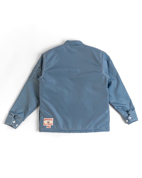 Quilt Lined Racing Jacket - Federal Blue/Bone/Navy