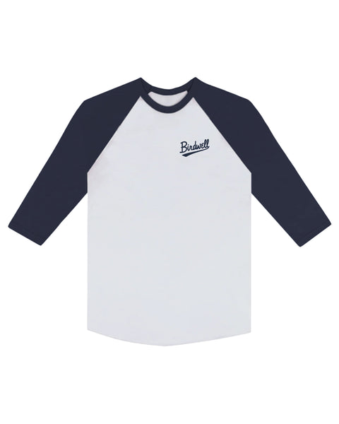 Baller 3/4 Sleeve Raglan - White/Navy