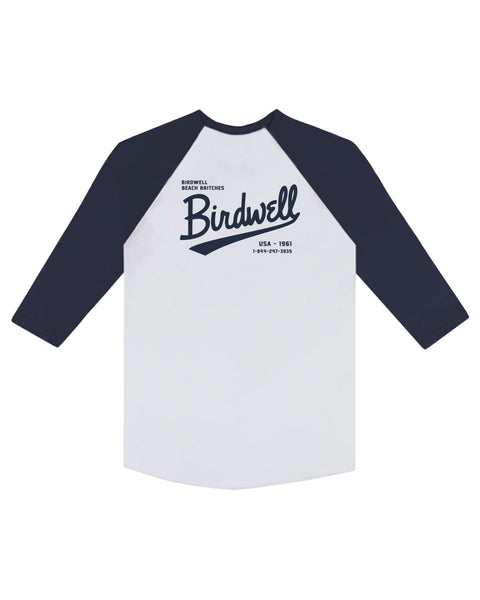 Baller 3/4 Sleeve Raglan - White/Navy