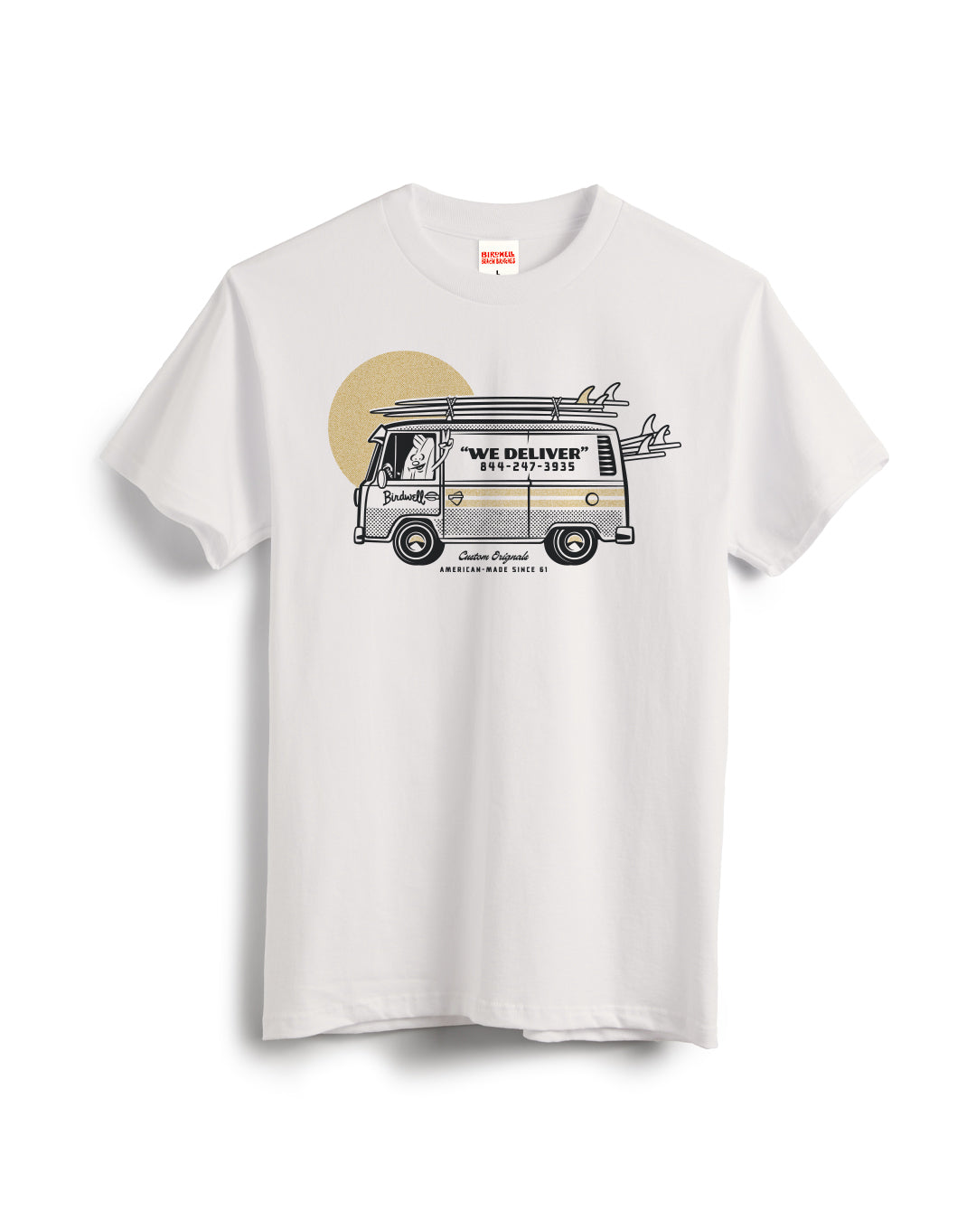 Van Life T Shirt Vintage White Gray