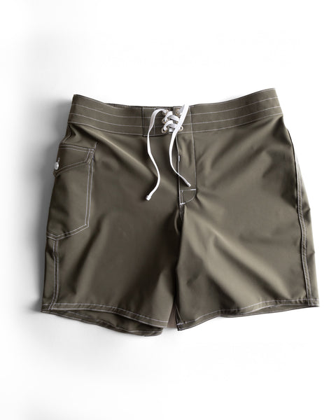 808 SurfStretch Side Pocket Boardshorts - Army