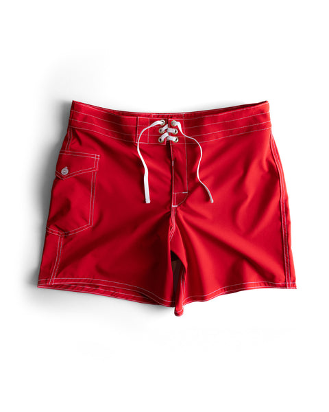 806 SurfStretch Side Pocket Boardshorts - Red – Birdwell