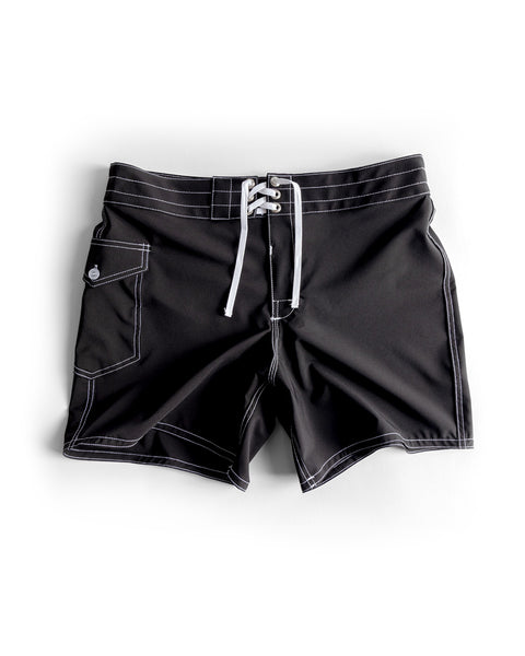 806 SurfStretch Side Pocket Boardshorts - Black