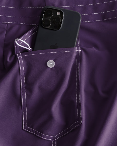 808 SurfStretch Side Pocket Boardshorts - Purple