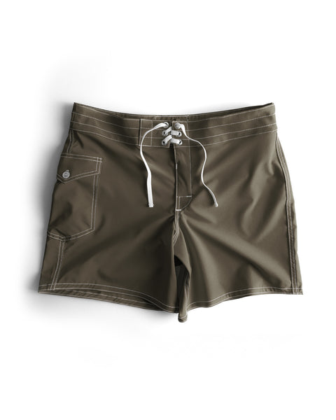 806 SurfStretch Side Pocket Boardshorts - Army