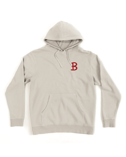 Script Midweight Hoodie - Bone