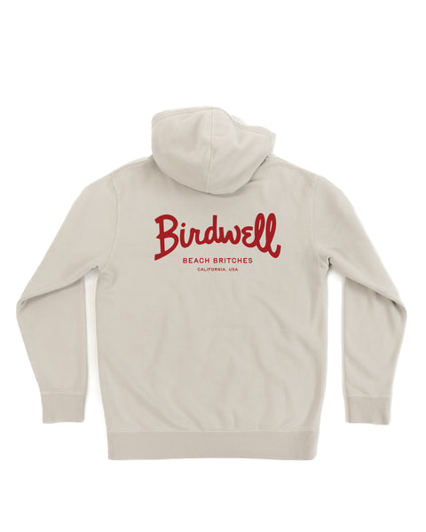 Script Midweight Hoodie - Bone