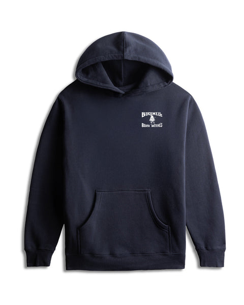 【NOśWEA フード付きスウェットパーカー】　　kurohoodie_logo License Plate Hoodie - Navy – Birdwell