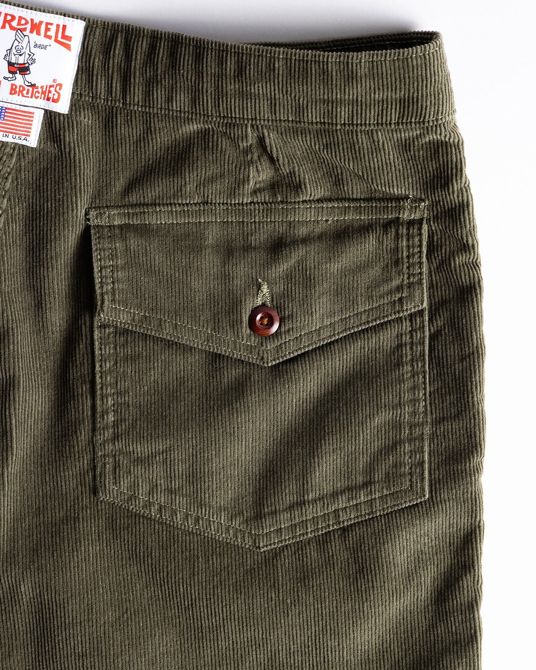 Classic Corduroy Shorts - Olive – Birdwell
