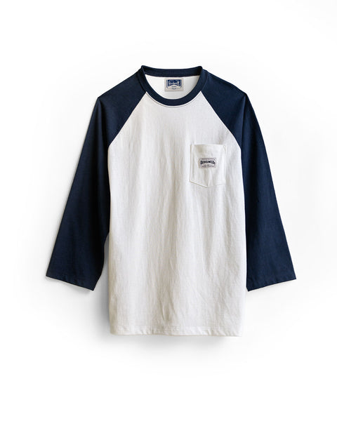 MMA Number12 Trim Tee White × Navy Mサイズ Special Teez Pastime - Vintage White/Navy – Birdwell