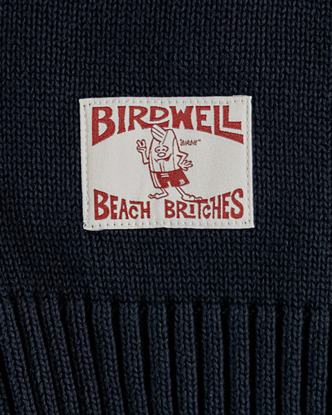 Comp Zip Sweater - Navy/Bone