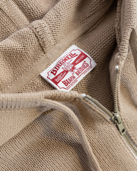 Comp Zip Sweater - Bark/Bone