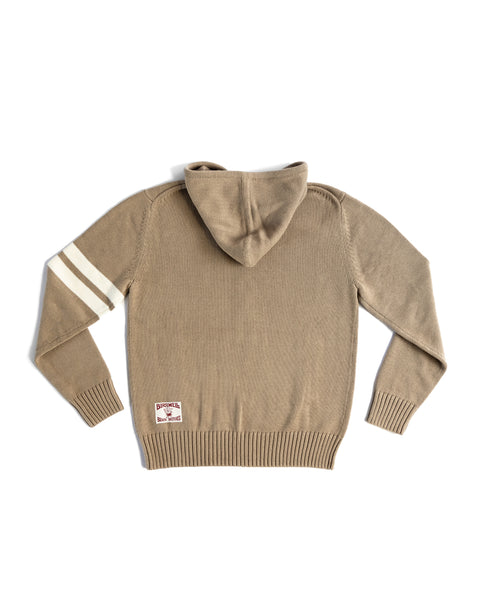 Comp Zip Sweater - Bark/Bone