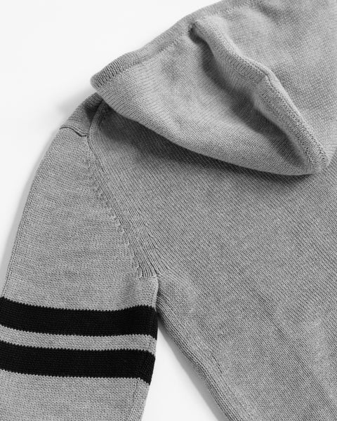 Comp Zip Sweater - Gray/Navy