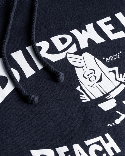 Detail of graphic of License Plate Hoodie in Navy