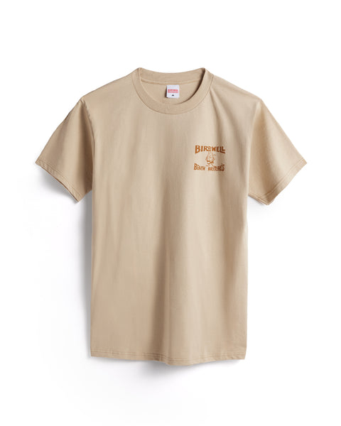 Front of License Plate Tee in Sand