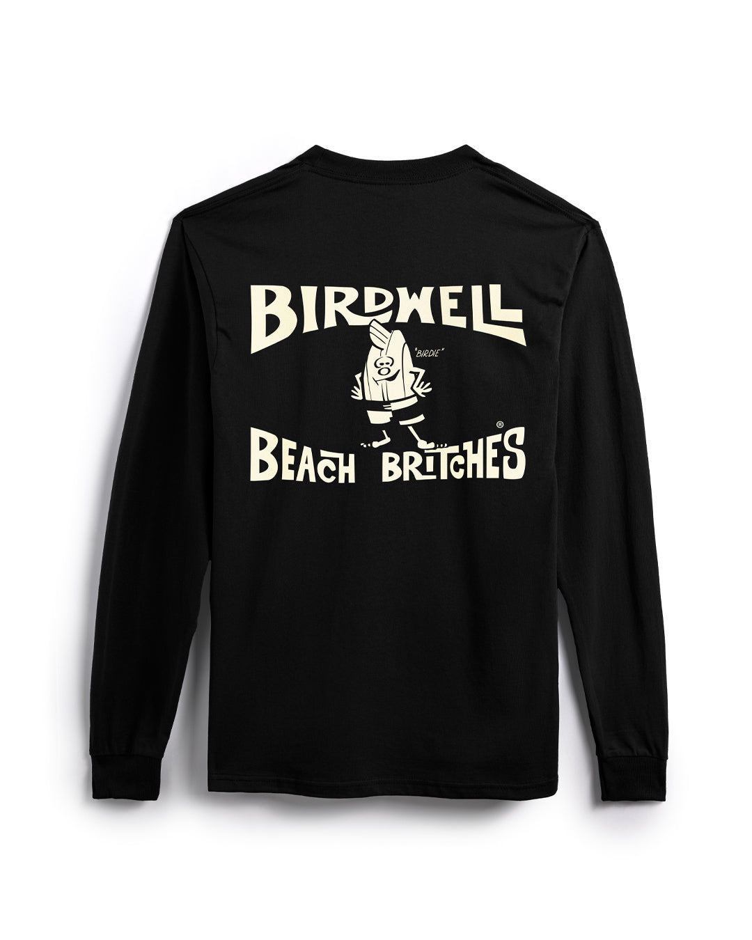 License Plate Long Sleeve TShirt Black Birdwell