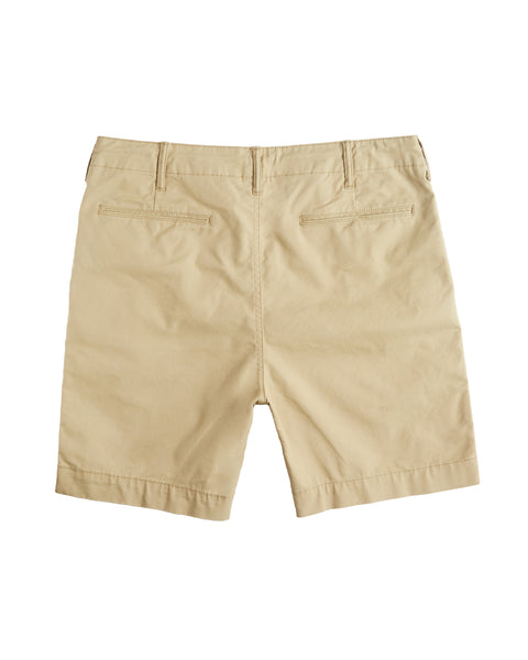 Back view of Officer's Chino Short in Khaki