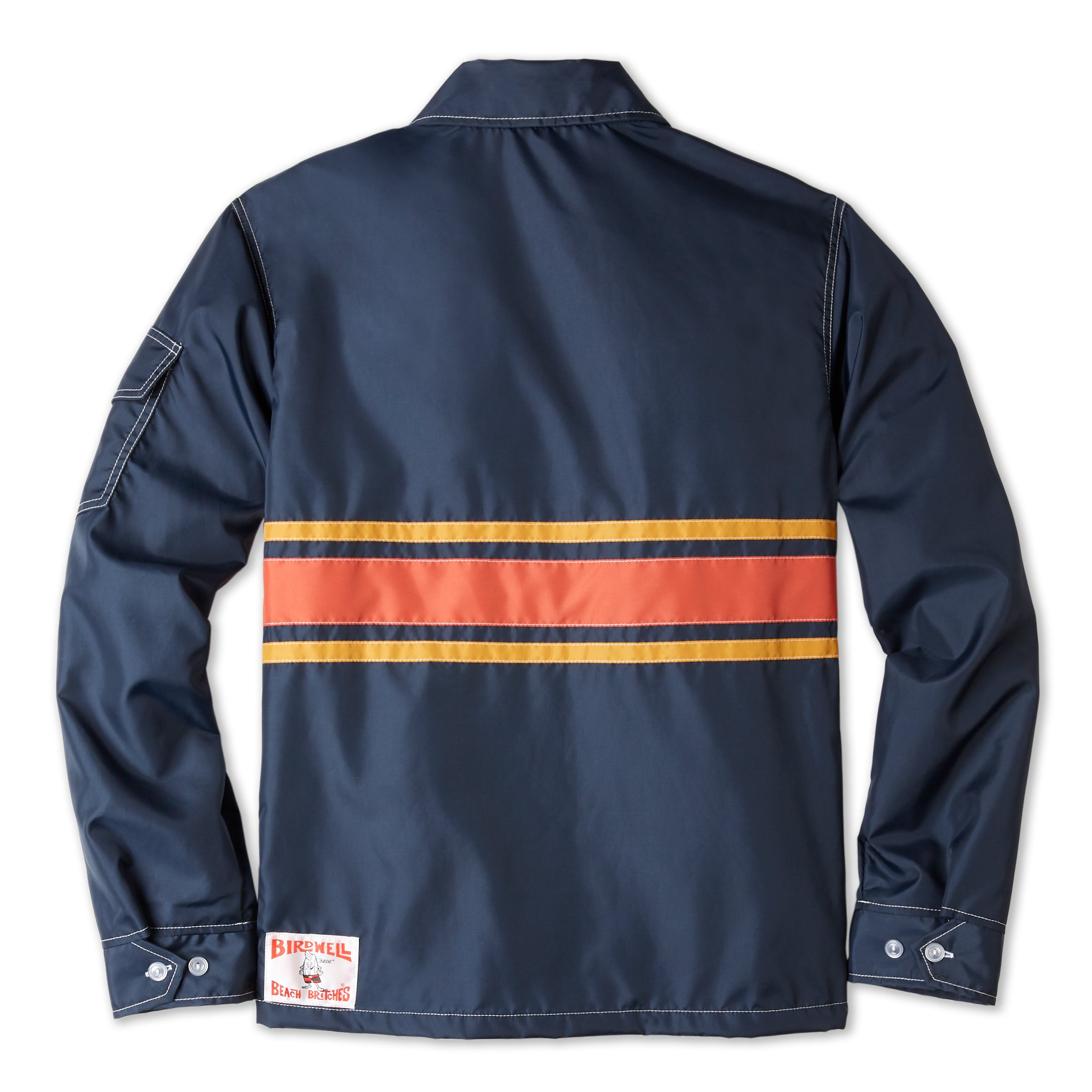 Men's 3 Stripe Competition Jacket - Navy & Paprika / Gold