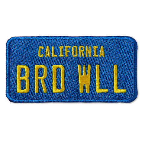 Blue License Plate Patch